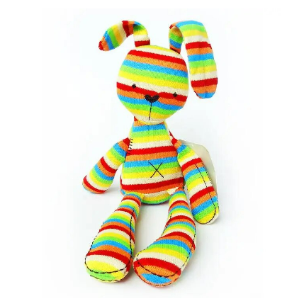 Rainbow bunny outlet plush