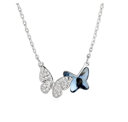 Turquoise 2025 butterfly necklace