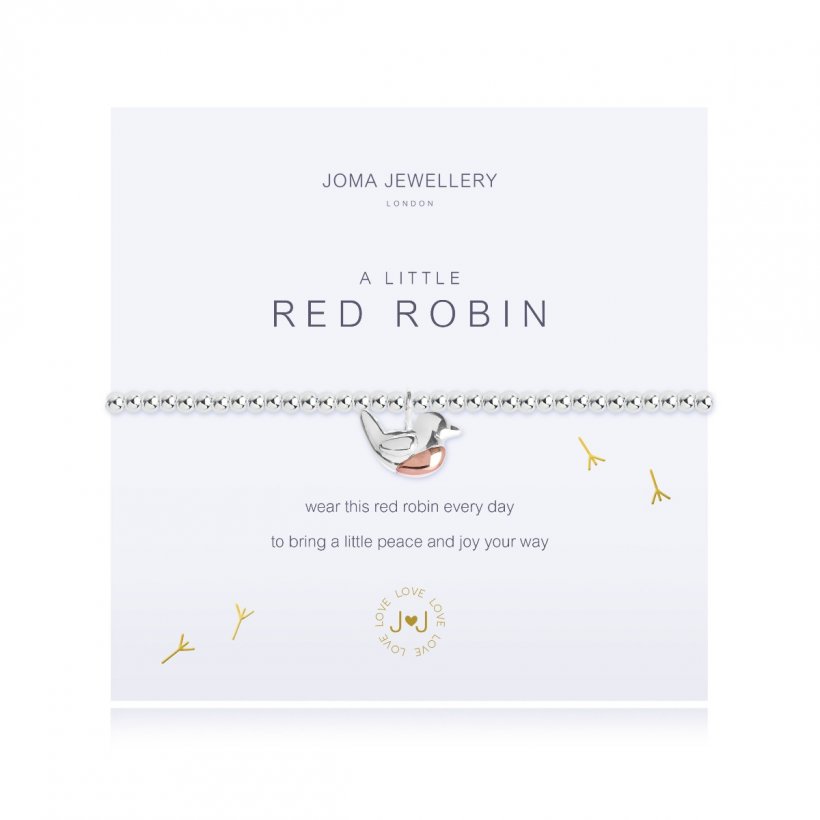 Red Robin Joma Jewellery Silver Bracelet