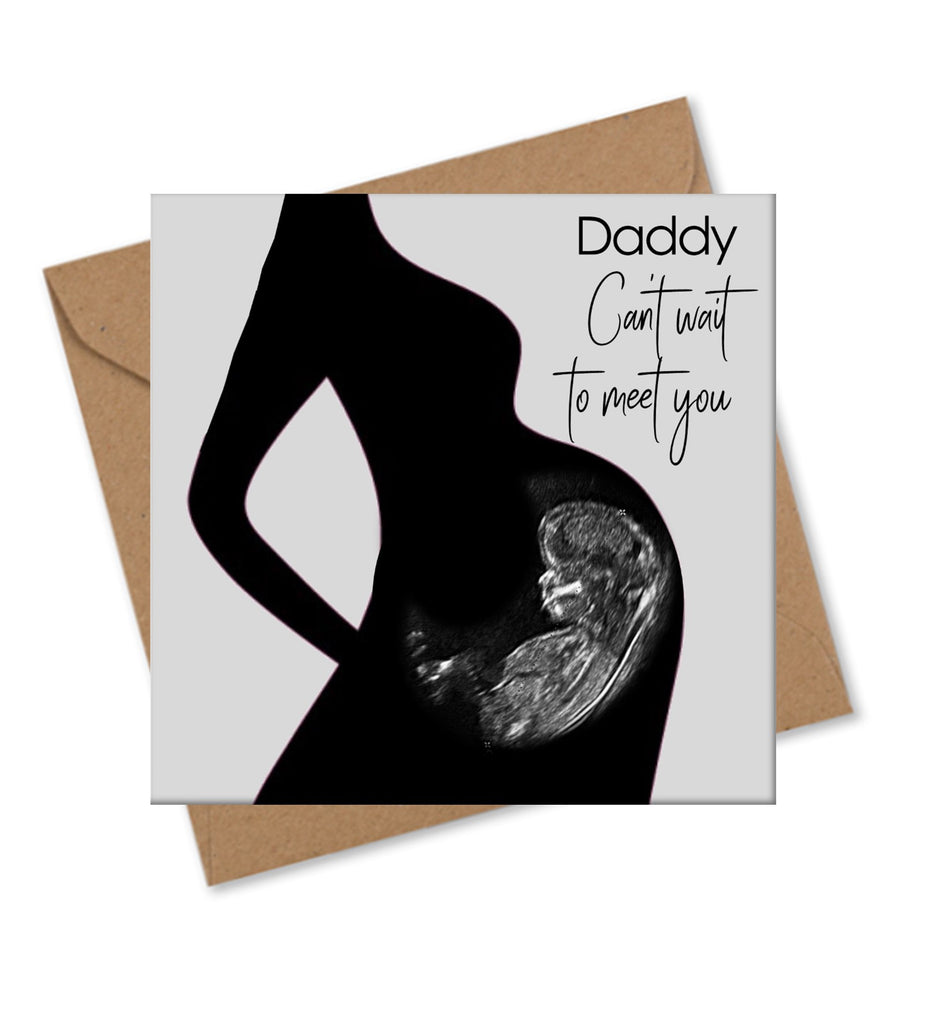 Personalised Baby Scan Dad Greeting Card